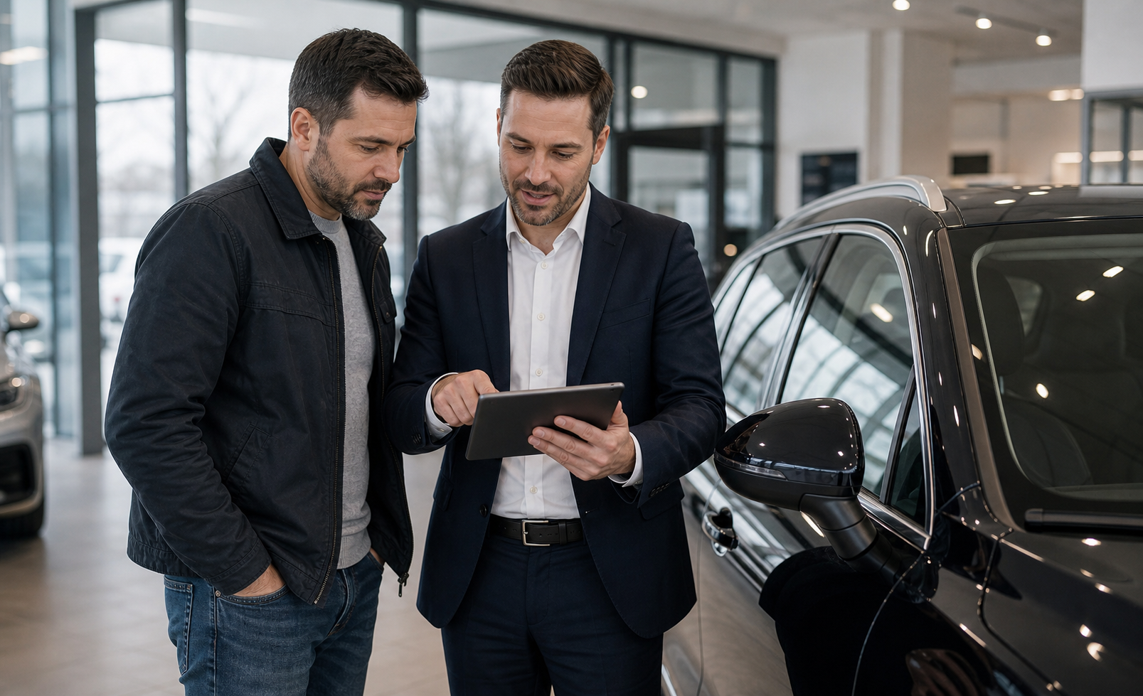 Autohäuser: Dienstleister bearbeitet den Vorgang
